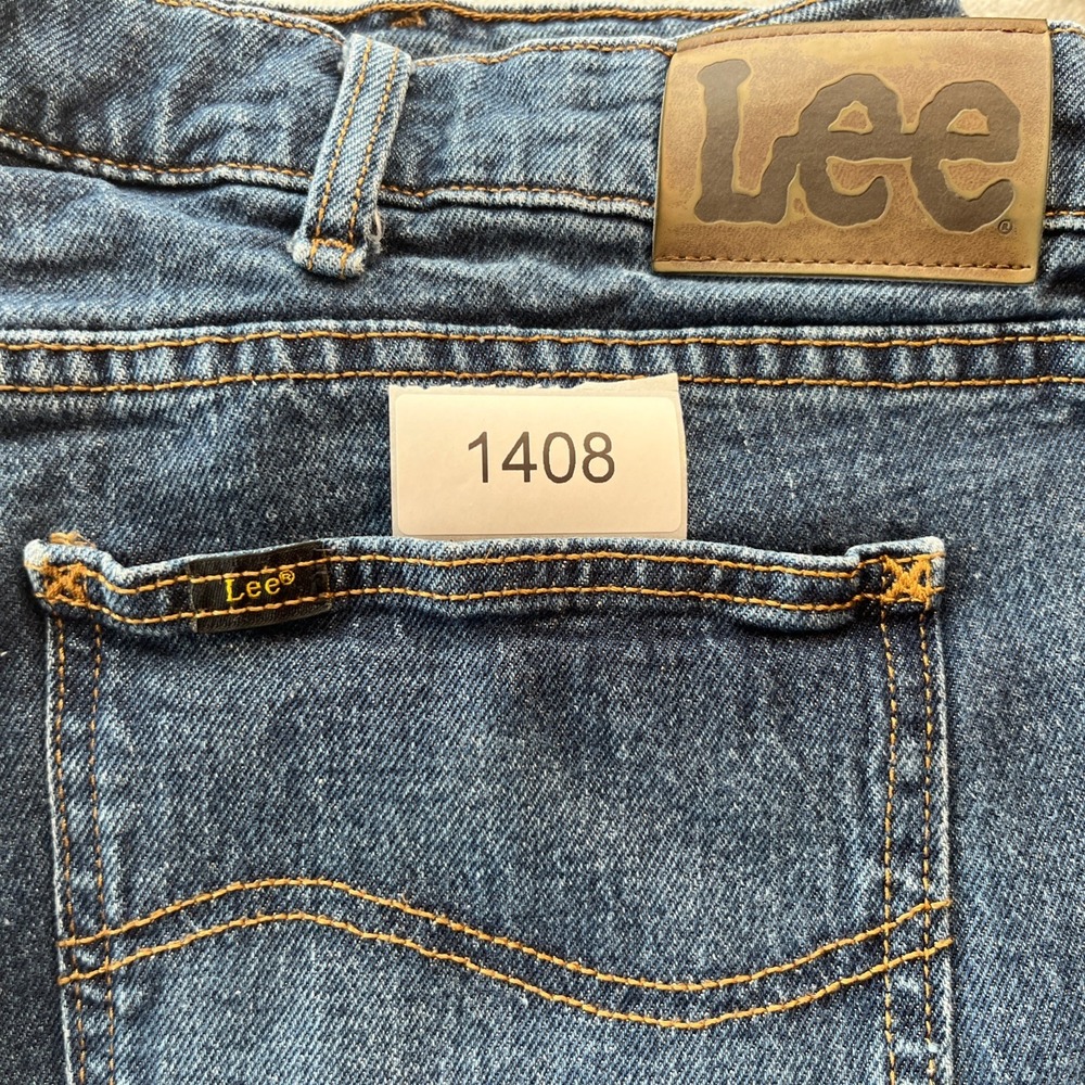 VTG Lee Jeans Relaxed Fit Mens 42x30 Blue Denim Pants Casual - Picture 15 of 15